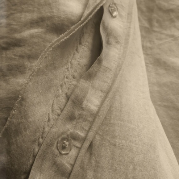 Quince King/California King European Linen Double Flange Duvet Cover Set NWT - Picture 4 of 5